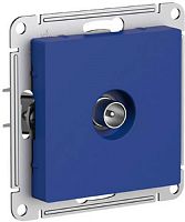 Розетка TV Проходная без рамки Systeme Electric AtlasDesign 1-м. аквамарин картинка